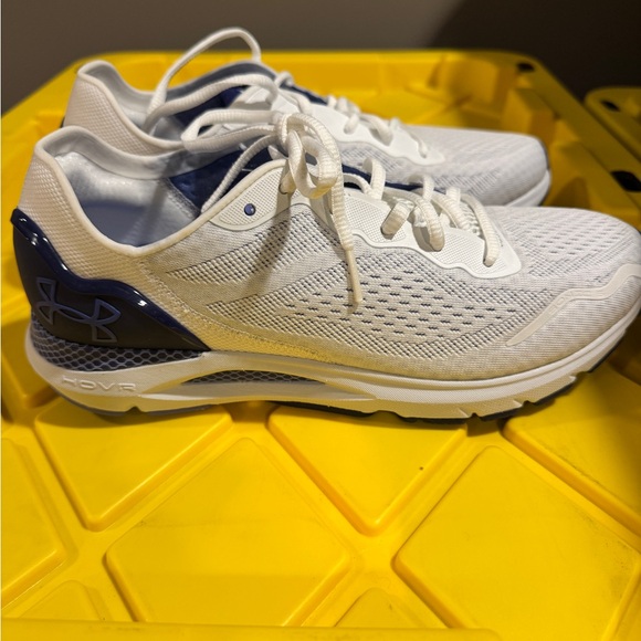 Under Armour White and Purple Hovr Athletic Shoes - Picture 2 of 7